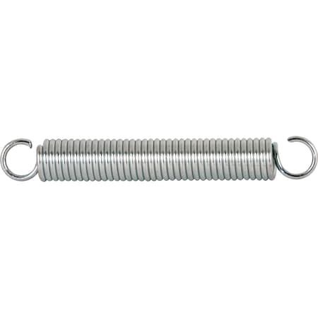 Prime-Line Extension Spring, 1/4 in. x 1-7/8 in. x 0.035 in., Steel, Single Loop SP 9603